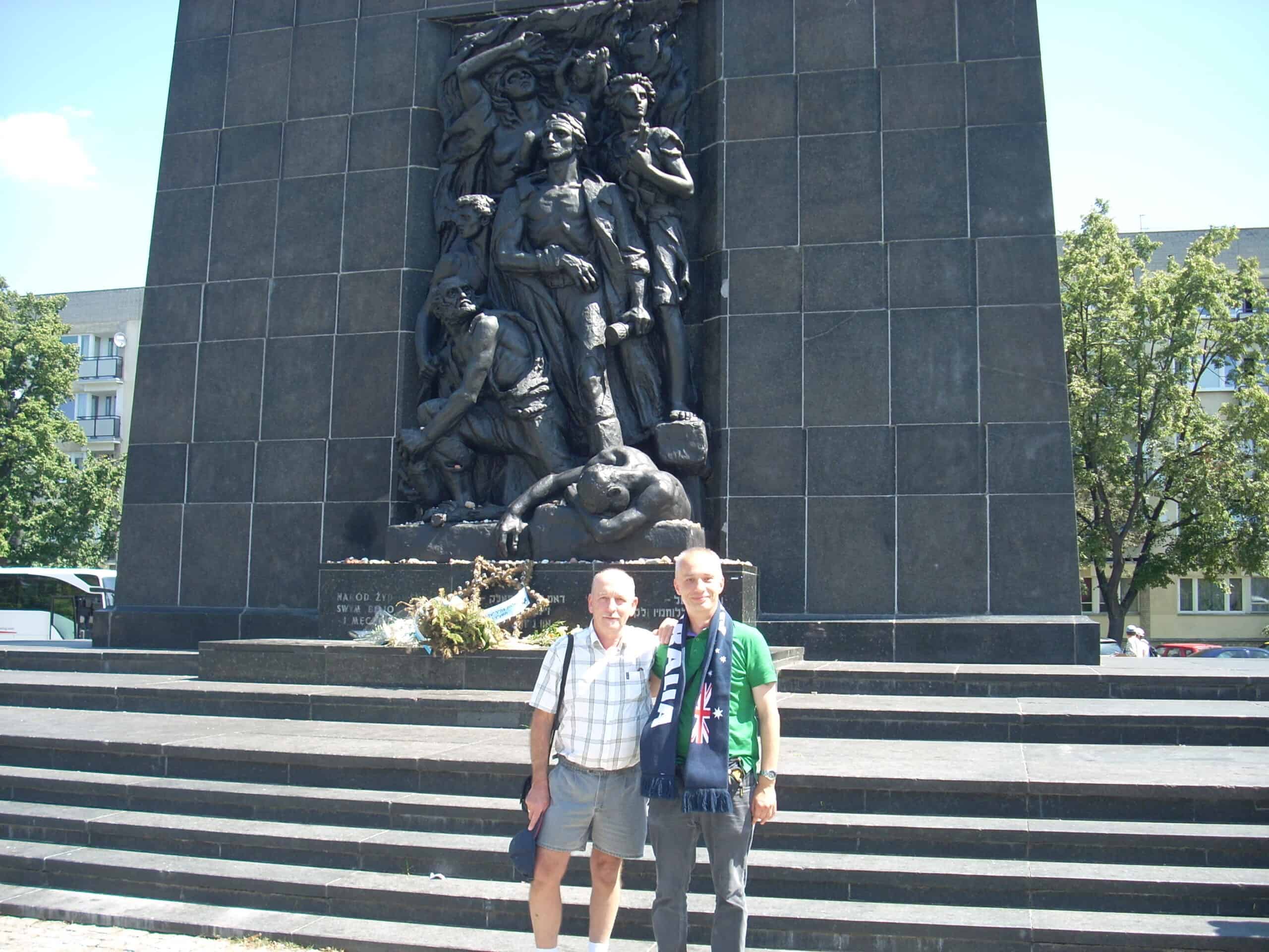With my Guest from Australia in former ghetto area in Warsaw