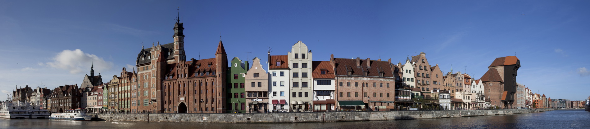 Gdańsk - panorama na stare miasto.