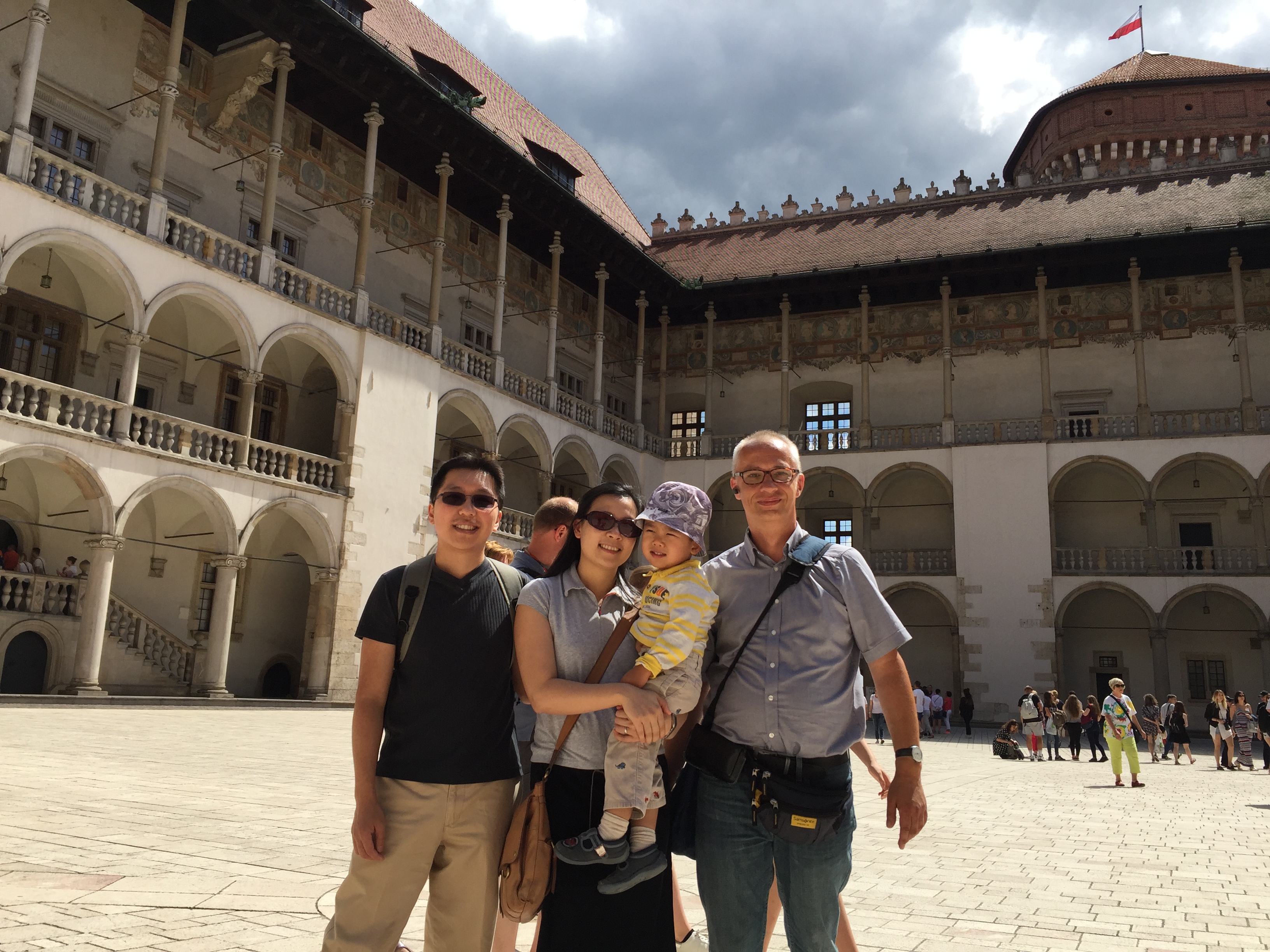 With my Guests from Australia in the courtyard of Wawel Royal Castle