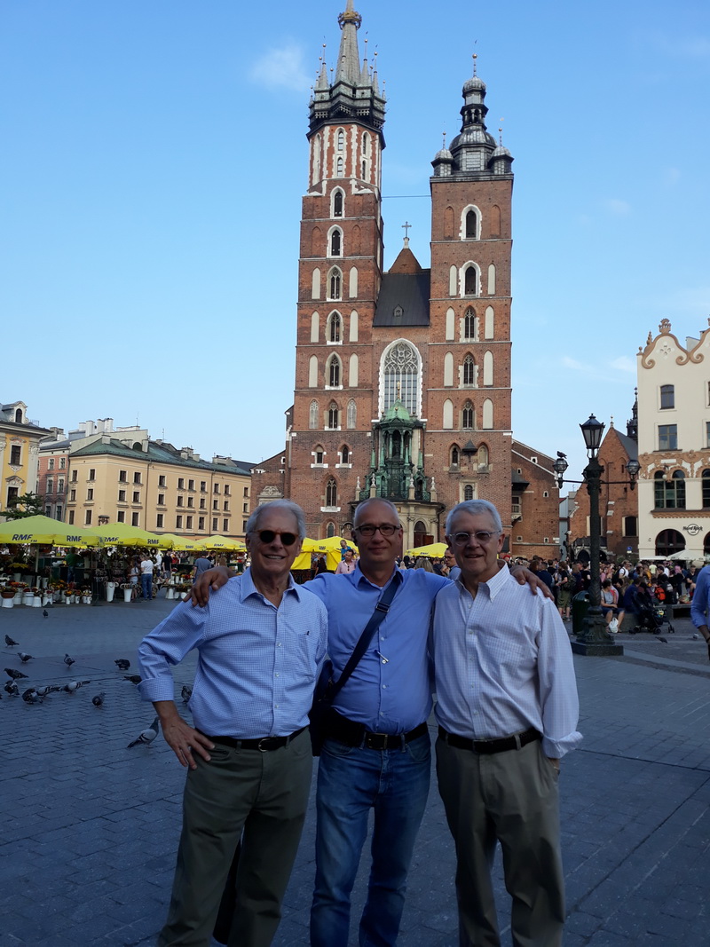 With My Guests in Old Town Market Square Cracow
