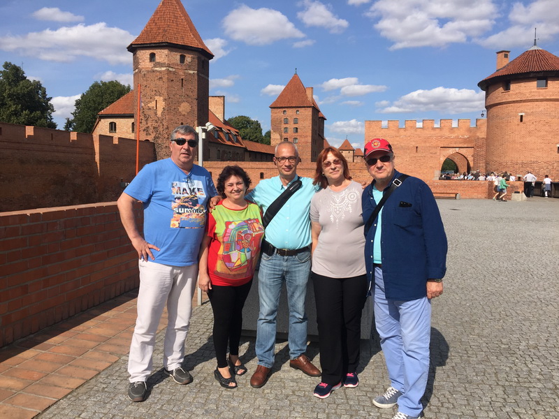 With My Guests from Bulgaria after Malbork Castle Tour